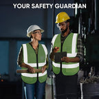 TICONN Reflective Safety Vest High Visibility Class II Mesh Vest - Image 6