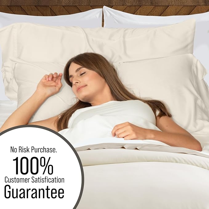 Bella Coterie Luxury Bamboo Viscose California King Size Duvet Cover Set | 100% - Image 5