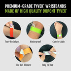 1, 200 WristCo Neon Red Tyvek Wristbands - Image 3