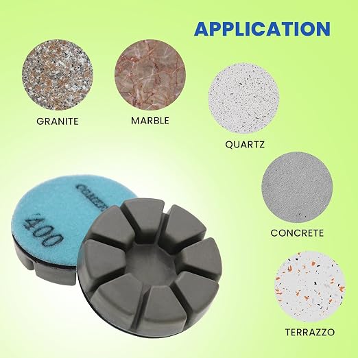 Diamond Floor Polishing Pucks for Terrazzo, Concrete Floor, 3 Inch 15mm Resin - Image 5