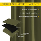 NICETOWN Room Darkening 118 inch Long Curtains, Grommet Thermal Drapes Weighted - Image 3