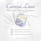 Carressa Linen 100% Egyptian Cotton Pillow Cases Queen Size Set of 2 - Image 7
