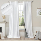 Drapes 84 Inch Length 2 Panels Set by Pitalk
