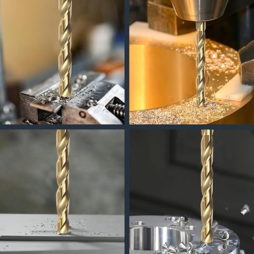BeHappy 13Pcs Cobalt Drill Bit Set, M35 HSS, 135 Degree Tip, Twist Jobber Length - Image 7