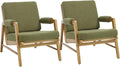 HEAH-YO Modern Accent Chair Set of 2, Upholstered Boucle Fabric Living Room by HEAH-YO