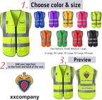Custom Safety Vest with Logo for Men Women Personalized Class 2 High Visibility - Image 2