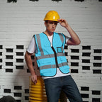 BeautyWill Custom Safety Vest Logo Class 2 High Visibility Reflevtive Vest - Image 6