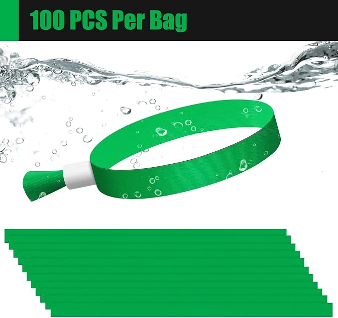 100 Pcs Cloth Event Wristbands, Event Wristbands, Colored Wrist Bands - Image 4