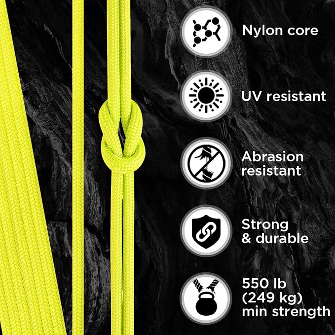 TECEUM 5/32" Paracord Rope 1000 – 1000ft / 200ft / 100ft / 50ft – Tactical - Image 3
