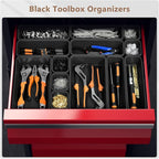 A-LuGei 【42PCS】【Black】 Tool Box Organizer Tray Divider Set, Desk Drawer - Image 2