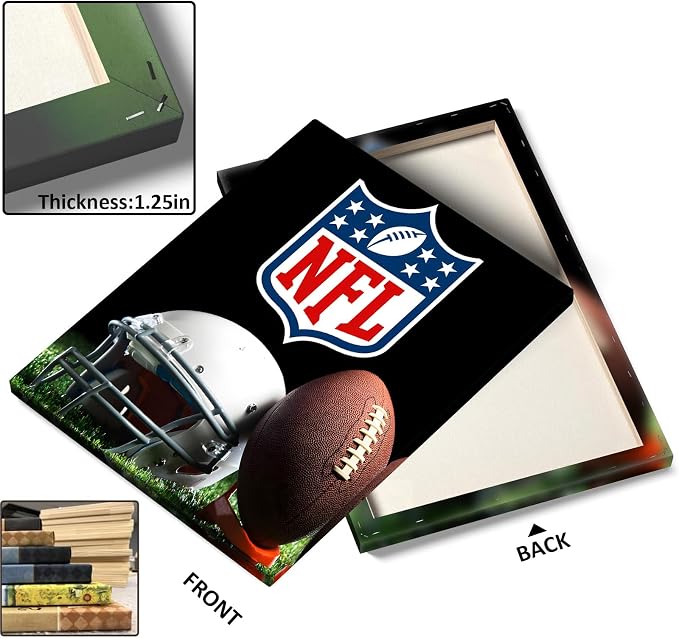 B.B.F MAKE American Football Canvas Wall Art Super Champions Bowl Poster Rugby - Image 7