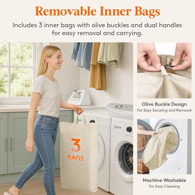 Lifewit 165L Laundry Basket - Image 6