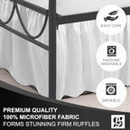SKY BEDDINGS - Twin Size Ruffled Bed Skirt - 18 Inch Drop Dust Ruffle Bed Skirt - Image 6