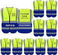 BeautyWill Custom Safety Vest Logo Class 2 High Visibility Reflevtive Vest by BeautyWill