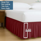 Rajlinen Ruffled Bed Skirt King, 14 Inch Drop Dust Ruffle - Image 6
