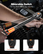 VEVOR 1/2-inch Drive Torque Wrench, 10-170 ft.lb/13.6-230.5 Nm, Dual-Direction - Image 6