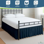 Rajlinen Ruffled Bed Skirt California King, 10 Inch Drop Dust Ruffle - Image 3