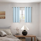 BGment Baby Blue 100% Blackout Curtains - Image 2