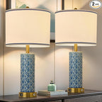 Set of 2 Table Lamp for Living Room Bedroom Farmhouse by Illuminatingyoumeandhim