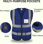 TICONN Reflective Safety Vest High Visibility Class II Mesh Vest - Image 4