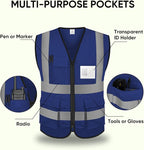 TICONN Reflective Safety Vest High Visibility Class II Mesh Vest - Image 4