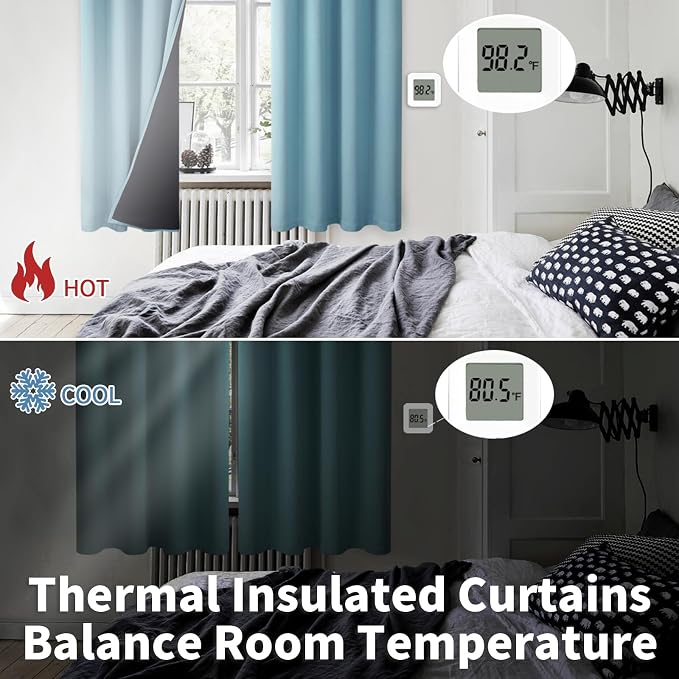 BGment Short 100% Blackout Curtains - Image 4