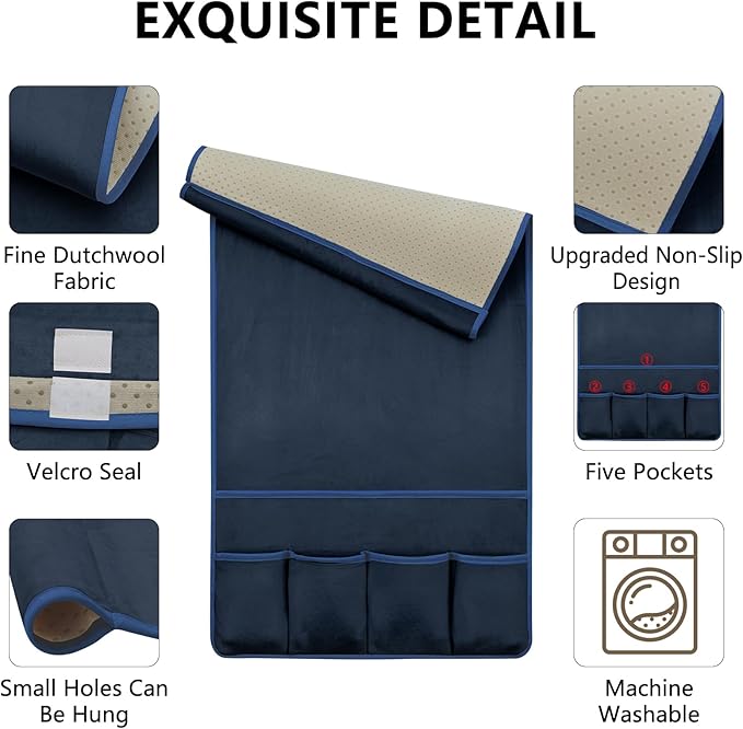 WETRBWEH TV Remote Control Holder Couch Caddy, Non-slip Bedside Caddy Organizer - Image 5
