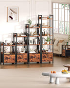 Furologee 6 Tier Bookshelf, Tall Shelf - Image 8