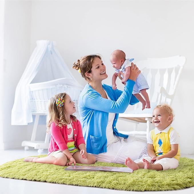 Noahas Ultra Soft Fluffy Bedroom Rugs Kids Room Carpet Modern Shaggy Area Rugs - Image 5