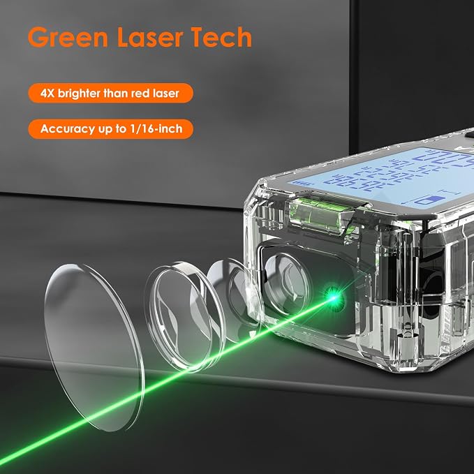Laser Measure, 70M/229ft Digital Laser Distance Meter, ±2mm Accuracy Laser - Image 2