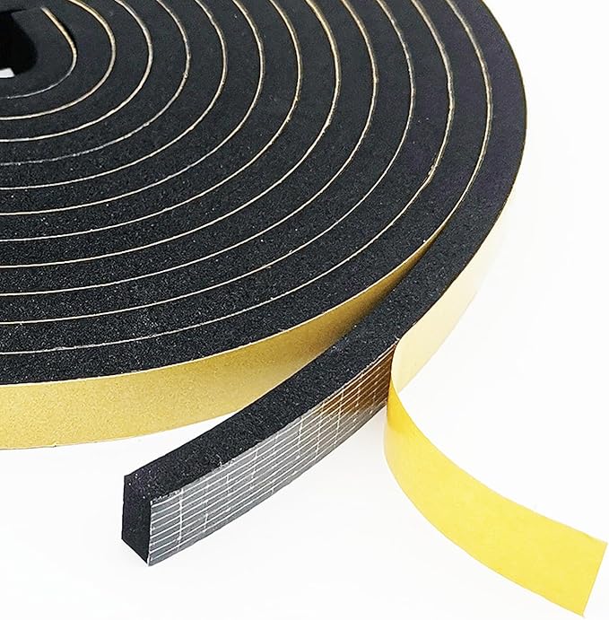 Weather Stripping Door Seal Strip, Strong Adhesive, Weatherproof, Gap Filler by Topiverse