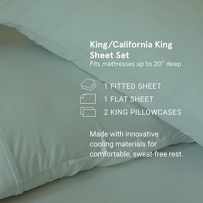 SHEEX - Original Performance Sheets Set Silver Lilac - Cooling Sheets, Moisture - Image 5
