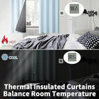 BGment Baby Blue 100% Blackout Curtains - Image 4