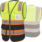 TICONN Reflective Safety Vest High Visibility Class II Mesh Vest by TICONN