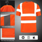 High Visibility Class 3 T Shirts，Hi Vis Safety Shirts - Image 2