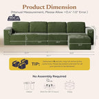 136" Modular Sectional Sofa - Image 3