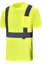 AYKRM Safety T Shirt Reflective High Visibility hi vis Long Sleeve T Shirt - Image 2