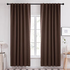Deconovo Blackout Curtains, Thermal Insulated, W52 x L84 2 Panels, Back Tab by Deconovo