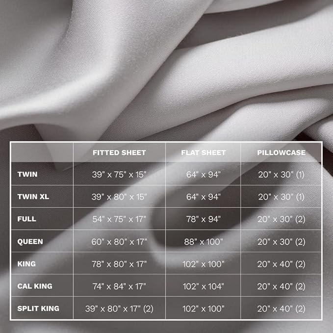 LUXOME Luxury Sheet Set | 100% Rayon from Bamboo | California King - Image 3