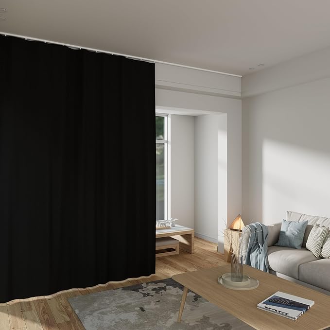 Room Divider Curtains Total Blackout Privacy Curtain Panel Room Thermal - Image 6