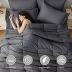 JOLLYVOGUE Twin XL Comforter Set, Ultra-Soft Bed in a Bag Twin XL Size 5 Pieces - Image 2
