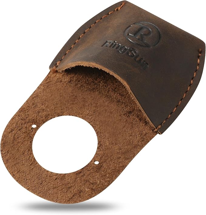 RingSun Thumb Guard Wood Carving Tools, Leather Finger Protector, Handmade by RINGSUN