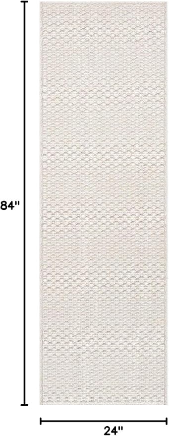 Easy Jute Runner Rug 2x7 Indoor Outdoor Natural Rugs Solid Fiber Rug Woven Area - Image 2