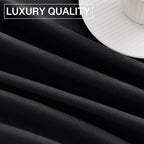 StangH Black Blackout Curtains 105 inches Premium Velvet Thermal Insulated - Image 8