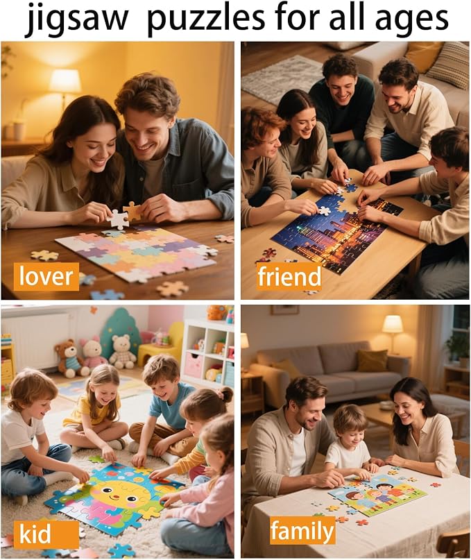 Photo Puzzles for Gift, Family Gatherings, Adult Customized Puzzles Jigsaw) - Image 2