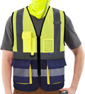 A-SAFETY High Visibility Mesh Safety Reflective Vest by A-SAFETY