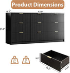 3-Piece Dresser Bedroom Set, 9 Drawer Dresser & 2 Drawer Nightstands - Image 3