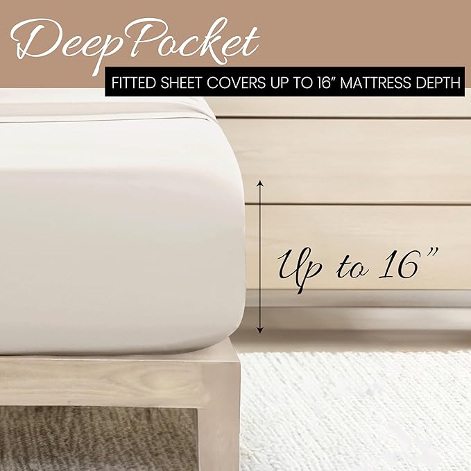 Linen Market Double-Brushed Microfiber Queen Sheet Set 4 Piece – Oeko-TEX - Image 5