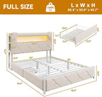 Full Upholstered LED Bed Frame - Image 2