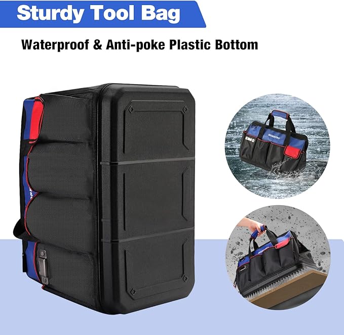 WORKPRO Tool Bag, 18 Inch Tool Bag - Image 4